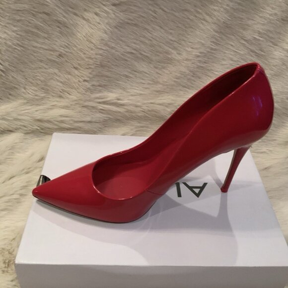 Aldo Pumps Heels Red Patient Leather - Picture 6 of 14